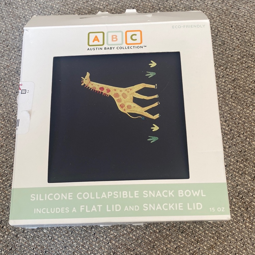 Austin baby collection Silicone collapsible snack bowl
